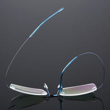 Load image into Gallery viewer, Seemfly Titanium Metal Glasses Frame Men Women Rimless Eyeglasses Spectacle Female Male Goggle Flexible Eyewear Unisex