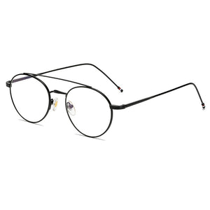 Seemfly Ultralight Round Frame Glasses Frame Women&Men Retro Metal Frame Optical Computer Eyeglasses