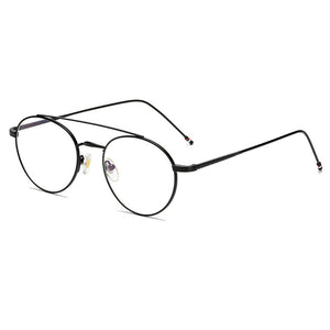 Seemfly Ultralight Round Frame Glasses Frame Women&Men Retro Metal Frame Optical Computer Eyeglasses