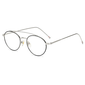 Seemfly Ultralight Round Frame Glasses Frame Women&Men Retro Metal Frame Optical Computer Eyeglasses