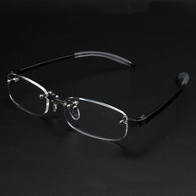Carica l&#39;immagine nel visualizzatore di Gallery, Seemfly Ultralight Soft TR90 Frameless Myopia Glasses Men Businesss Nearsighted Shortsighted Glasses-1.0-1.5-2.0-2.5-3.0-3.5-4.0