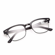 Load image into Gallery viewer, Seemfly Vintage Half Frame Women Reading Glasses Super Light And Comfortable Eyewear Presbyopic Eyeglasses +1 +1.5+2+2.5+3+3.5+4