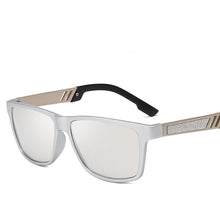 Load image into Gallery viewer, Seemfly Vintage Photochromic Men Polarized Sunglasses Flash Glasses Legs Metal Square Black Driving Sunshades Driver&#39;s Eyewear