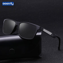 Load image into Gallery viewer, Seemfly Vintage Photochromic Men Polarized Sunglasses Flash Glasses Legs Metal Square Black Driving Sunshades Driver&#39;s Eyewear