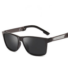 Load image into Gallery viewer, Seemfly Vintage Photochromic Men Polarized Sunglasses Flash Glasses Legs Metal Square Black Driving Sunshades Driver&#39;s Eyewear