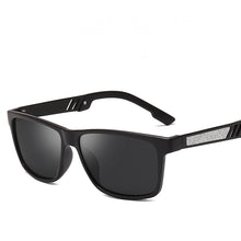 Load image into Gallery viewer, Seemfly Vintage Photochromic Men Polarized Sunglasses Flash Glasses Legs Metal Square Black Driving Sunshades Driver&#39;s Eyewear