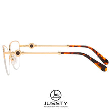Load image into Gallery viewer, Semi Rimless Cat Eye Myopia Glasses Frame Women Optical Prescription Eyeglasses Frame Ladies Retro Luxury Brand Spectacles Frame