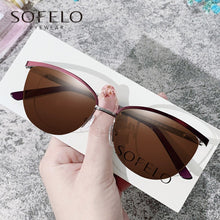 Carica l&#39;immagine nel visualizzatore di Gallery, Semi Rimless Myopia Optical Glasses Frame Women  Prescription Eyeglasses Frame Ladies Stainless Steel Spectacles Frame