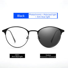 Load image into Gallery viewer, Semi Rimless Photochromic Glasses Men Anti Blue Light Blocking Glasses Color Changed Polarized Sunglasses Women Computer Glasses