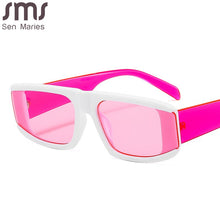 Load image into Gallery viewer, Sen Maries Hip Hop Sunglasss Women Men 2023 Designer Alloy Oval Sun Glasses UV400