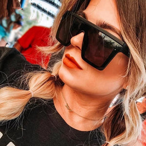 Sen Maries Oversized Womens Sunglasses Sun Glasses Big Frame Windproof Shades Men Flat Top Driving Goggles UV400