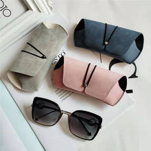 Load image into Gallery viewer, Sen Maries PU Leather Sunglasses Pouch Bag Eyeglasses Case Women Men Support Customized Logo Portable Glasses Cover Bags Box