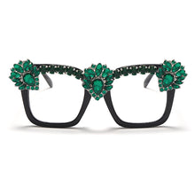Carica l&#39;immagine nel visualizzatore di Gallery, Sen Maries Square Optical Glasses Frames Men Women Computer Glasses Prescription Eyeglasses Diamond Rhinestone UV400