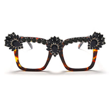 Carica l&#39;immagine nel visualizzatore di Gallery, Sen Maries Square Optical Glasses Frames Men Women Computer Glasses Prescription Eyeglasses Diamond Rhinestone UV400