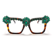 Load image into Gallery viewer, Sen Maries Square Optical Glasses Frames Men Women Computer Glasses Prescription Eyeglasses Diamond Rhinestone UV400