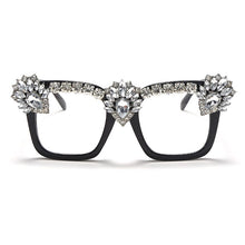 Load image into Gallery viewer, Sen Maries Square Optical Glasses Frames Men Women Computer Glasses Prescription Eyeglasses Diamond Rhinestone UV400