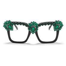 Load image into Gallery viewer, Sen Maries Square Optical Glasses Frames Men Women Computer Glasses Prescription Eyeglasses Diamond Rhinestone UV400