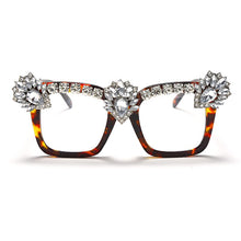 Load image into Gallery viewer, Sen Maries Square Optical Glasses Frames Men Women Computer Glasses Prescription Eyeglasses Diamond Rhinestone UV400
