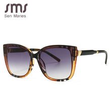 Load image into Gallery viewer, Sen Maries Square Sunglasses Women Cat Eye Stripe Ultralight Vintage Glasses Frames Men Women Optical Computer Glasses