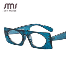 Load image into Gallery viewer, Sen Maries Vintage Square Sunglasses Women Retro Rectangle Frame Sun Glasses Black Red Flat Mirror Female Male Eyewear Oculos