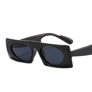Sen Maries Vintage Square Sunglasses Women Retro Rectangle Frame Sun Glasses Black Red Flat Mirror Female Male Eyewear Oculos