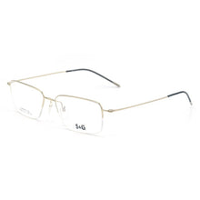 Load image into Gallery viewer, Senta Square Pure Titanium Glasses Frames Men Customizable Diopter Optical Myopia Prescription Eyewear 3 Colors Eyeglasses BK089