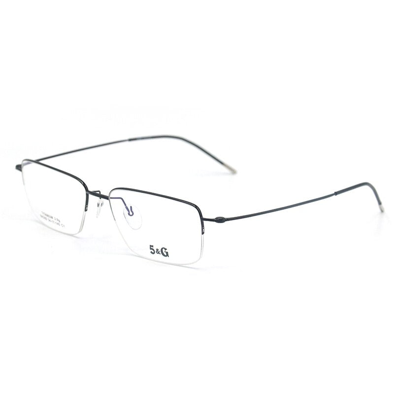 Senta Square Pure Titanium Glasses Frames Men Customizable Diopter Optical Myopia Prescription Eyewear 3 Colors Eyeglasses BK089