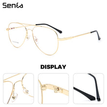 Load image into Gallery viewer, Senta Titanium Glasses Frames Men Spectacles Myopia Optical Eyewear Oval Pilot Bendable 5 Colors Prescription Eyeglasses