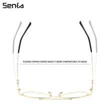 Load image into Gallery viewer, Senta Titanium Glasses Frames Men Spectacles Myopia Optical Eyewear Oval Pilot Bendable 5 Colors Prescription Eyeglasses