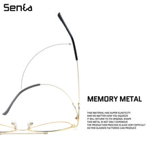 Load image into Gallery viewer, Senta Titanium Glasses Frames Men Spectacles Myopia Optical Eyewear Oval Pilot Bendable 5 Colors Prescription Eyeglasses