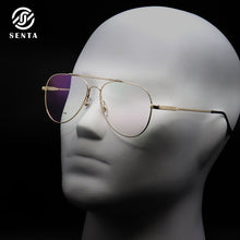 Load image into Gallery viewer, Senta Titanium Glasses Frames Men Spectacles Myopia Optical Eyewear Oval Pilot Bendable 5 Colors Prescription Eyeglasses