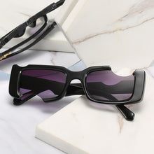 Load image into Gallery viewer, Sept Rectangular Notch Personality Sunglasses Europe And The United States Do Strange Sunglasses Funny Square Sunglasses Girl