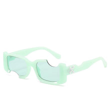 Load image into Gallery viewer, Sept Rectangular Notch Personality Sunglasses Europe And The United States Do Strange Sunglasses Funny Square Sunglasses Girl