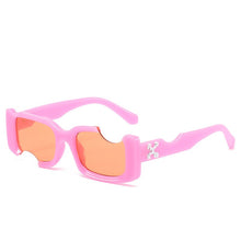Load image into Gallery viewer, Sept Rectangular Notch Personality Sunglasses Europe And The United States Do Strange Sunglasses Funny Square Sunglasses Girl