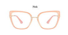 Carica l&#39;immagine nel visualizzatore di Gallery, Sexy Blue Leopard Anti Blue Light Glasses Frames Women  Square Transparent Eyeglasses Frames  Computer Glasses