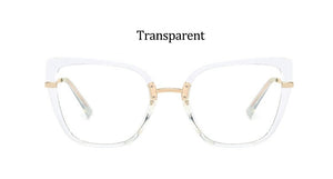 Sexy Blue Leopard Anti Blue Light Glasses Frames Women  Square Transparent Eyeglasses Frames  Computer Glasses