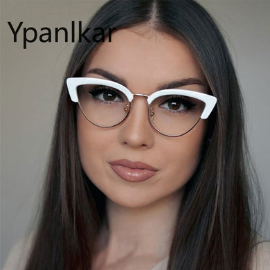 Sexy Cat Eye Anti Blue Light Optical Glasses Frames Oversized Men Women Computer Eyeglasses
