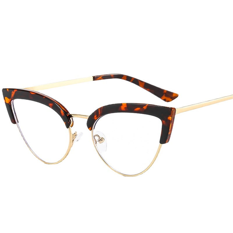 Sexy Cat Eye Anti Blue Light Optical Glasses Frames Oversized Men Women Computer Eyeglasses