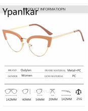 Load image into Gallery viewer, Sexy Cat Eye Anti Blue Light Optical Glasses Frames Oversized Men Women Computer Eyeglasses