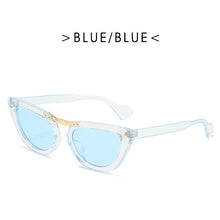 Load image into Gallery viewer, Sexy Cat Eye Retro Sunglasses Women Small Triangle Sun Glasses Female Shades Ladies Trending Streetwear Eyewear UV400 Eyeglasses