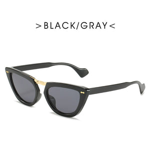 Sexy Cat Eye Retro Sunglasses Women Small Triangle Sun Glasses Female Shades Ladies Trending Streetwear Eyewear UV400 Eyeglasses
