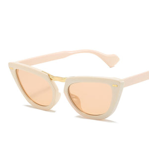 Sexy Cat Eye Retro Sunglasses Women Small Triangle Sun Glasses Female Shades Ladies Trending Streetwear Eyewear UV400 Eyeglasses