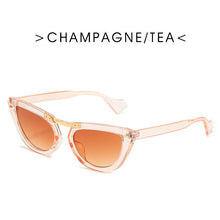 Load image into Gallery viewer, Sexy Cat Eye Retro Sunglasses Women Small Triangle Sun Glasses Female Shades Ladies Trending Streetwear Eyewear UV400 Eyeglasses