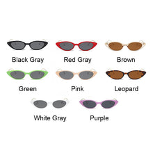 Load image into Gallery viewer, Sexy Cat Eye Sunglasses Women Brand Designer Small Frame Sun Glasses For Female Metal Mirror Lunette De Soleil Femme