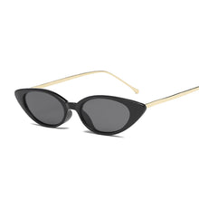 Load image into Gallery viewer, Sexy Cat Eye Sunglasses Women Brand Designer Small Frame Sun Glasses For Female Metal Mirror Lunette De Soleil Femme