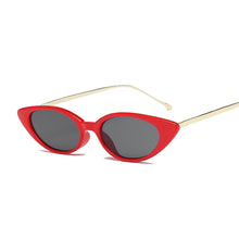 Load image into Gallery viewer, Sexy Cat Eye Sunglasses Women Brand Designer Small Frame Sun Glasses For Female Metal Mirror Lunette De Soleil Femme