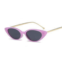 Load image into Gallery viewer, Sexy Cat Eye Sunglasses Women Brand Designer Small Frame Sun Glasses For Female Metal Mirror Lunette De Soleil Femme