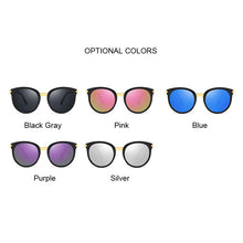 Load image into Gallery viewer, Sexy Cat Eye Sunglasses Women Brand Designer Mirror Sun Glasses Female Round Lens Shades for Ladies Eyewear UV400