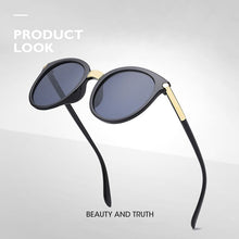 Load image into Gallery viewer, Sexy Cat Eye Sunglasses Women Brand Designer Mirror Sun Glasses Female Round Lens Shades for Ladies Eyewear UV400