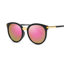Load image into Gallery viewer, Sexy Cat Eye Sunglasses Women Brand Designer Mirror Sun Glasses Female Round Lens Shades for Ladies Eyewear UV400